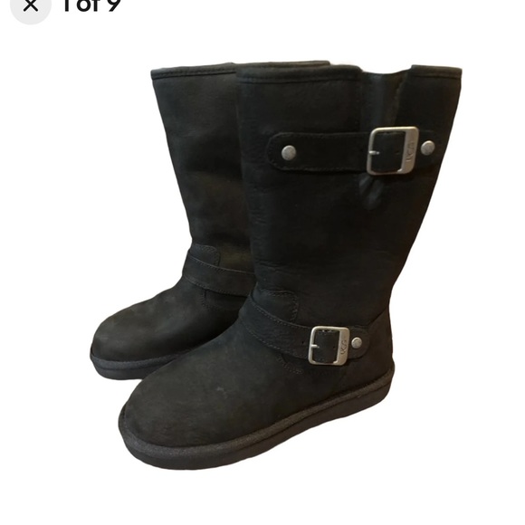 UGG Shoes - Women’s UGG Women’s Kensington Biker Black Leather